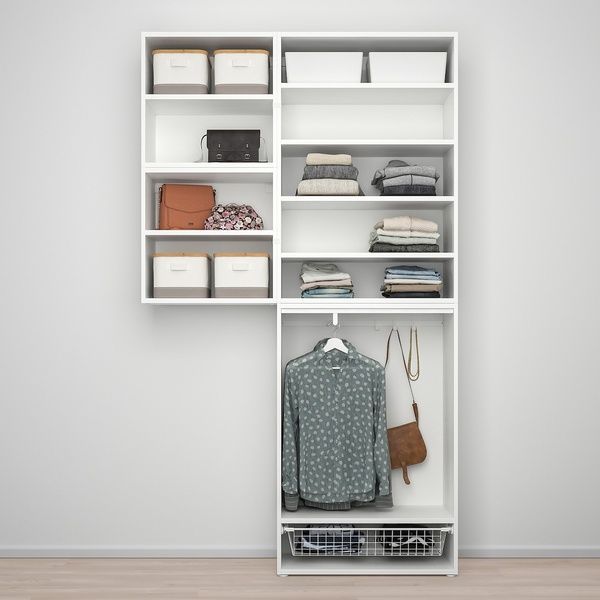 IKEA PLATSA (ИКЕА ПЛАТСА), Шкаф 6-дверный, Фонн белый, 140х42х241 см, 593.365.57 59336557 фото