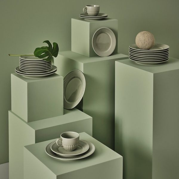 IKEA Тарелка, бледно-серо-зеленый керамогранит. STRIMMIG, 305.676.71 30567671 фото
