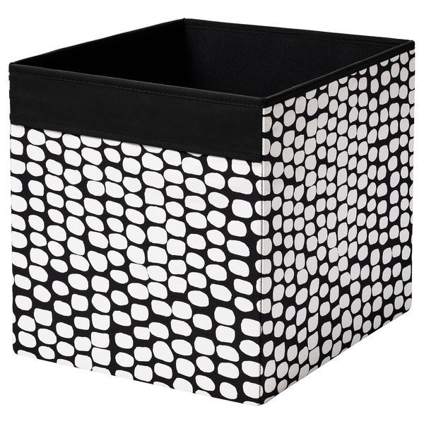 IKEA Коробка, черный/белый DR&Ouml;NA, 004.680.88 00468088 фото