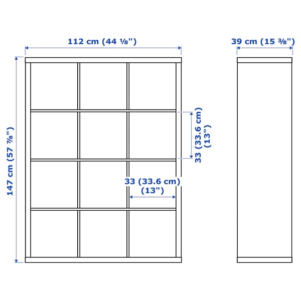 IKEA Стеллаж KALLAX (ИКЕА KALLAX), Книжный шкаф с 4 картриджами, белый, 792.782.50 79278250 фото