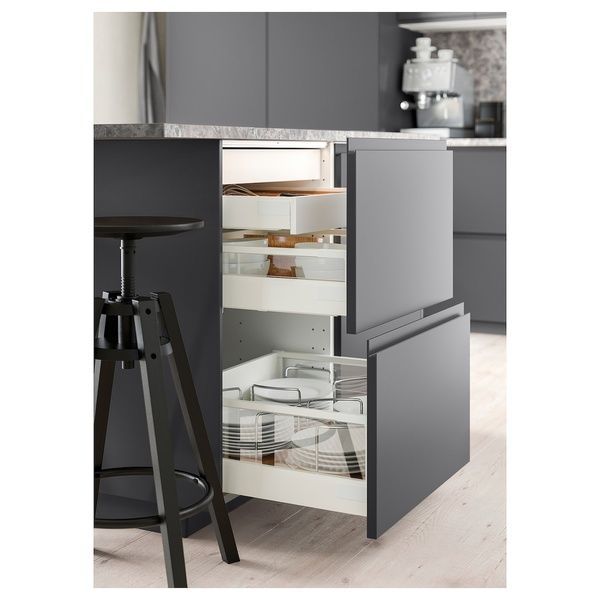 IKEA Ящик, низький, з сенсорним відкриванням, білий EXCEPTIONELL, 604.478.18 60447818 фото