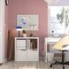 IKEA Стеллаж книжный 2-дверный с 2-мя вставками с полкой/волна белый KALLAX, 895.638.93 89563893 фото 2