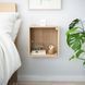 IKEA Навесной шкаф со стеклянными дверцами, дуб беленый EKET, 993.363.53 99336353 фото 2