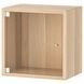 IKEA Навесной шкаф со стеклянными дверцами, дуб беленый EKET, 993.363.53 99336353 фото 1