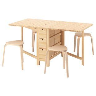 IKEA Стіл та 4 табурета, береза/береза NORDEN / KYRRE, 795.688.91 79568891 фото