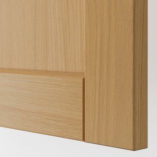 IKEA Шафа карнизна з полицею/дверцями, білий/дуб форсбакка METOD, 295.093.85 29509385 фото