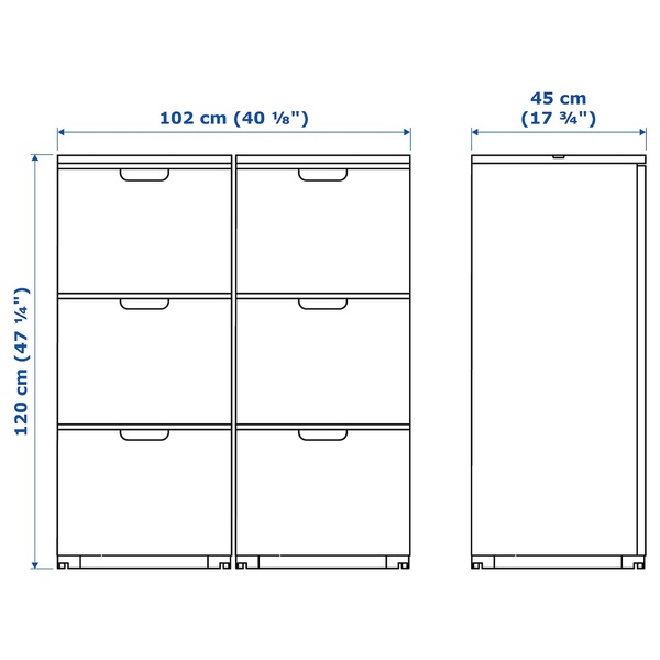 IKEA Комбинация шкафов GALANT (ИКЕА ГАЛАНТ), Комбинация с выдвижными ящиками, белый, 893.041.02 89304102 фото