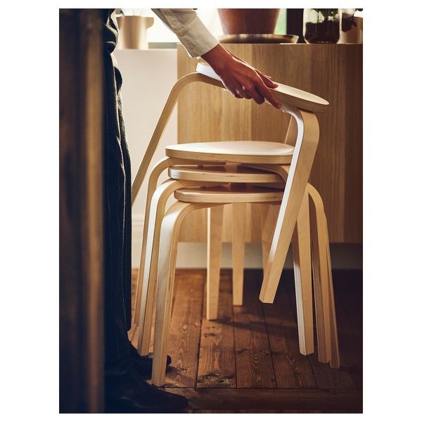 IKEA Стіл та 4 табурета, береза/береза NORDEN / KYRRE, 795.688.91 79568891 фото
