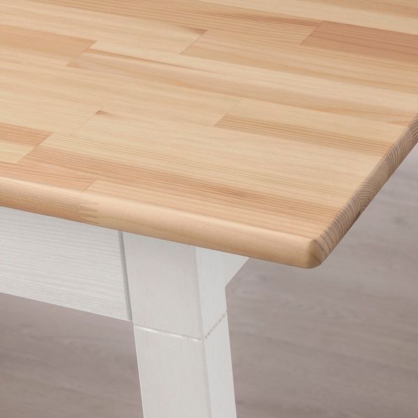 IKEA Стіл і 4 стільці, світло-коричнева морилка, біла морилка/світло-коричнева морилка PINNTORP / PINNTORP, 895.644.49 89564449 фото