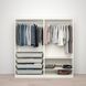 IKEA Гардеробная комбинация, белый глянцевый/зеркало PAX / FARDAL/&Aring;HEIM, 693.956.74 69395674 фото 1