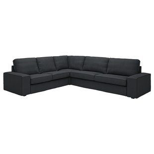 IKEA Кутовий диван 5-місний, Tresund антрацит KIVIK, 394.828.61 39482861 фото