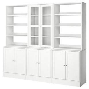 IKEA Книжкова шафа/скляні двері, білий HAVSTA, 495.348.93 49534893 фото