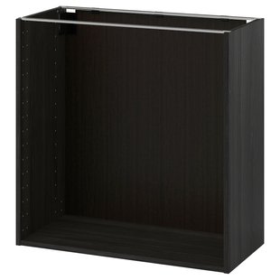 IKEA Каркас шафи стоячий, імітація чорного дерева METOD, 902.056.29 90205629 фото