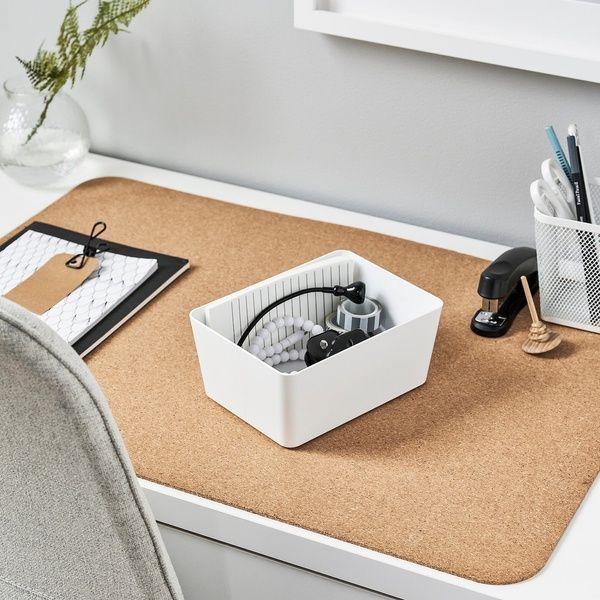 IKEA Контейнер, білий KUGGIS, 605.685.46 60568546 фото