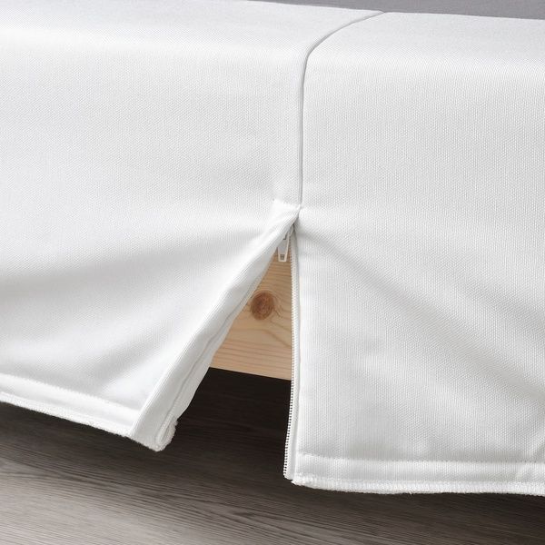 IKEA Ліжко Continental, Vester&ouml;y середньої жорсткості/блакитний білий LYNG&Ouml;R, 895.534.17 89553417 фото