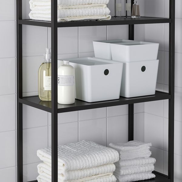 IKEA Контейнер, білий KUGGIS, 605.685.46 60568546 фото
