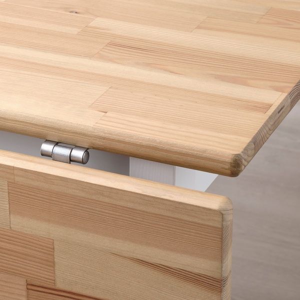 IKEA Стол и 2 стула, светло-коричневая морилка, белая морилка/светло-коричневая морилка PINNTORP / PINNTORP, 495.644.46 49564446 фото