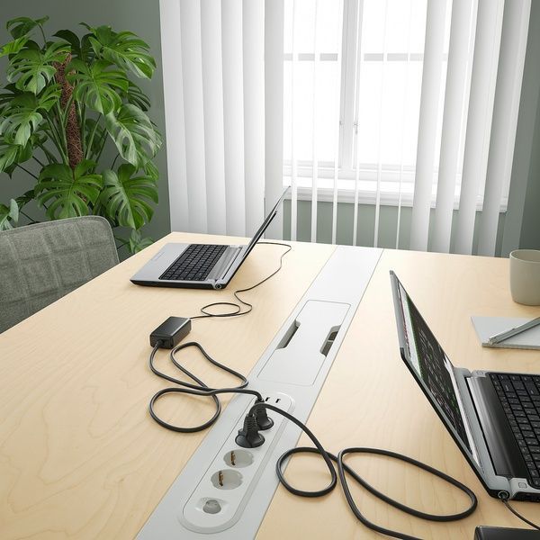 IKEA Конференц-стіл, береза/білий шпон MITTZON, 095.333.86 09533386 фото