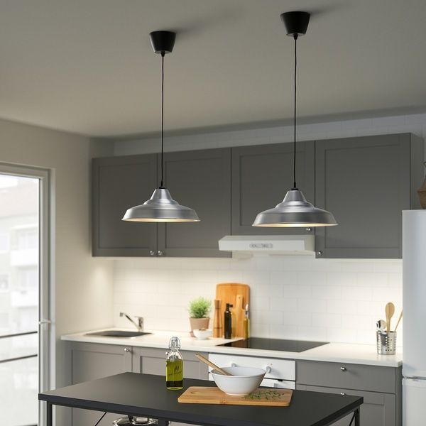 IKEA Підвісна лампа, срібло TRETTIOEN, 705.012.68 70501268 фото