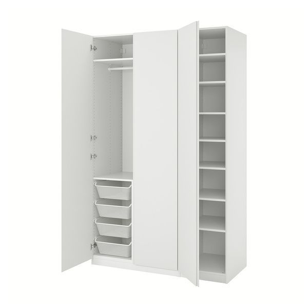 IKEA Гардероб комбінований білий/білий PAX / VIKANES, 493.934.02 49393402 фото