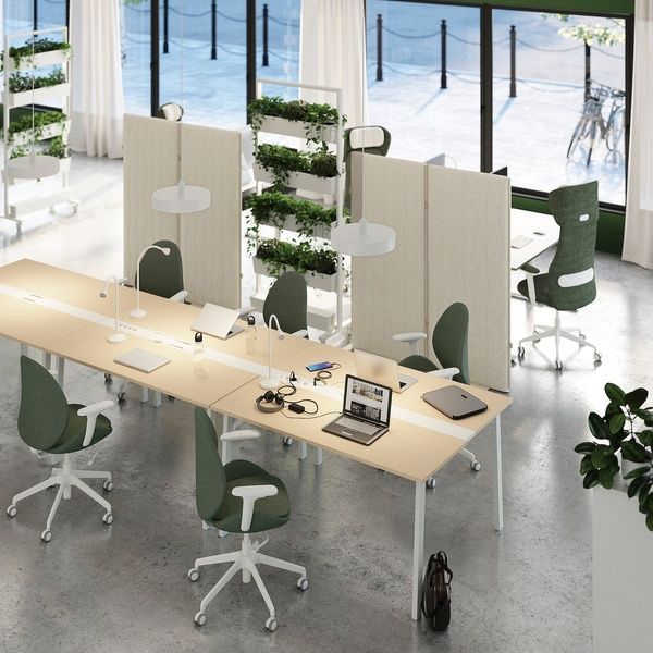 IKEA Конференц-стіл, береза/білий шпон MITTZON, 095.333.86 09533386 фото