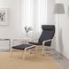 IKEA Крісло, шпон білого дуба/гіларед антрацит PO&Auml;NG, 792.865.80 79286580 фото 4
