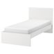 IKEA MALM Каркас ліжка, високий - білий / Luröy 90x200 см, 190.095.62 19009562 фото 1