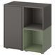 IKEA Комбинация шкафа с ножками, темно-серый темно-серый/серо-зеленый EKET, 295.493.86 29549386 фото 1