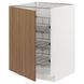 IKEA Шкаф с проволочной корзиной, белый/Тисторп имитация коричневого ореха METOD, 395.198.88 39519888 фото 2