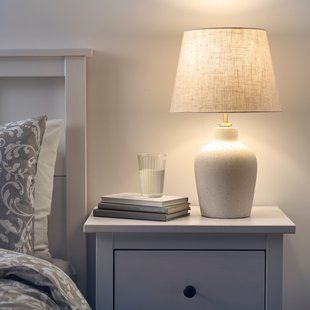 IKEA Настільна лампа крем кераміка/беж BLIDV&Auml;DER, 805.012.58 80501258 фото