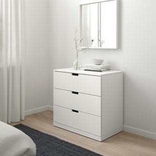 IKEA Комод NORDLI (ІKEA НОРДЛИ), Комод, 3 ящики, білий, 692.394.95 69239495 фото