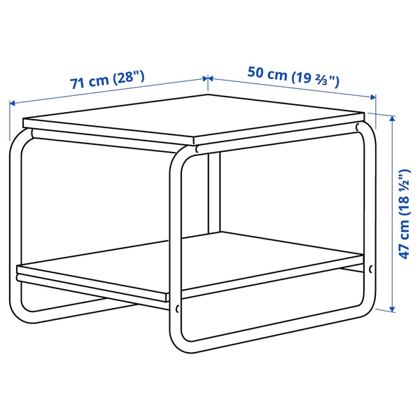 IKEA Стіл, білий BAGGBODA, 205.565.07 20556507 фото