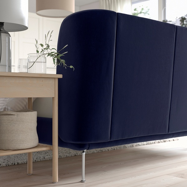 IKEA М&#39;який каркас ліжка, Tallmyra black-blue/Leirsund TUFJORD, 695.553.61 69555361 фото