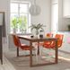 IKEA Стол и 4 стула, дубовый шпон, коричневая морилка/коричнево-красный хром M&Ouml;RBYL&Aring;NGA / TOBIAS, 094.849.46 09484946 фото 1