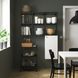 IKEA Книжный шкаф, антрацит/белый ENHET, 193.314.82 19331482 фото 1
