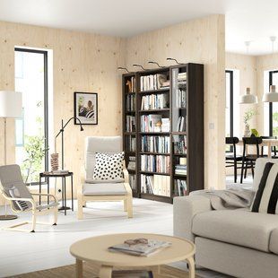 IKEA Комбинация стеллажей со стеклянными дверцами, имитация темно-коричневого цвета. дуб BILLY / OXBERG, 094.835.41 09483541 фото