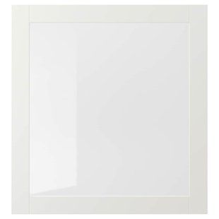 IKEA Скляні двері, біле/прозоре скло SINDVIK, 902.918.58 90291858 фото