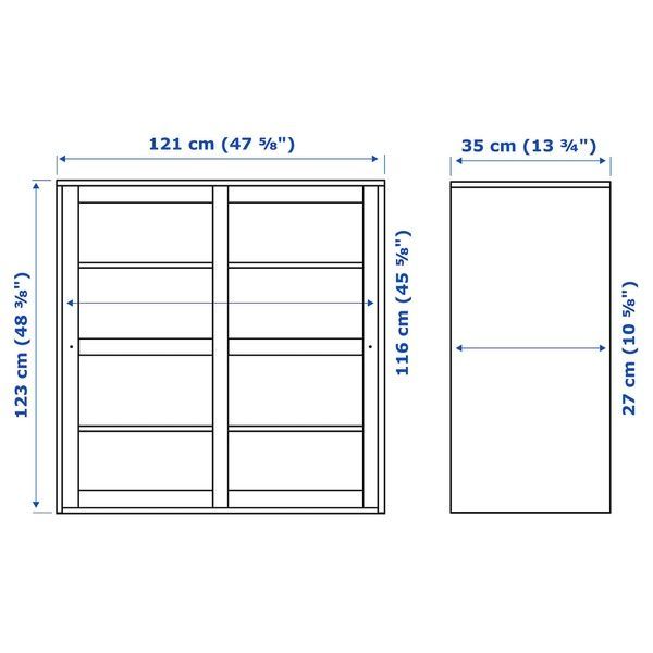 IKEA Шафа-вітрина, біла HAVSTA, 005.292.56 00529256 фото