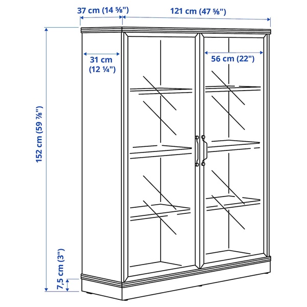 IKEA Книжкова шафа, сіро-коричнева LANESUND, 895.147.27 89514727 фото