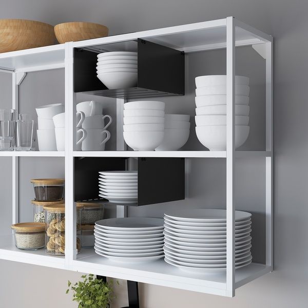 IKEA Вставка для подвесной полки, антрацит ENHET, 704.657.55 70465755 фото