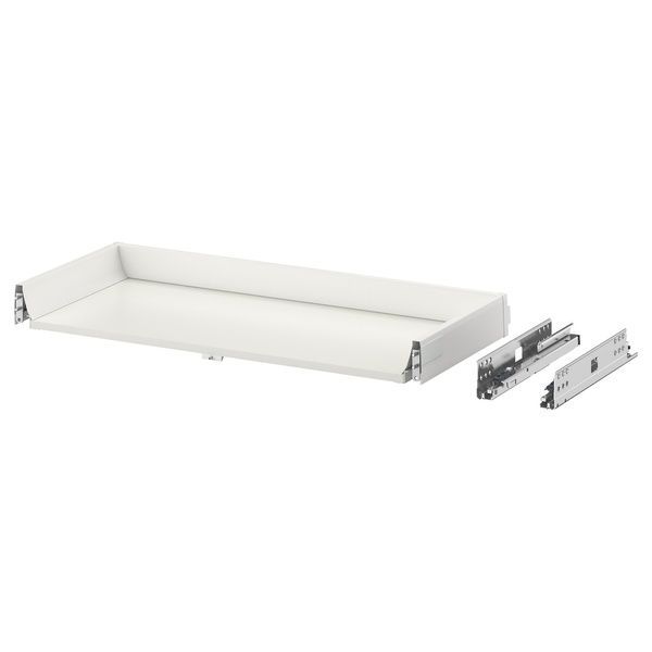 IKEA Ящик, низький, з сенсорним відкриванням, білий EXCEPTIONELL, 804.478.17 80447817 фото