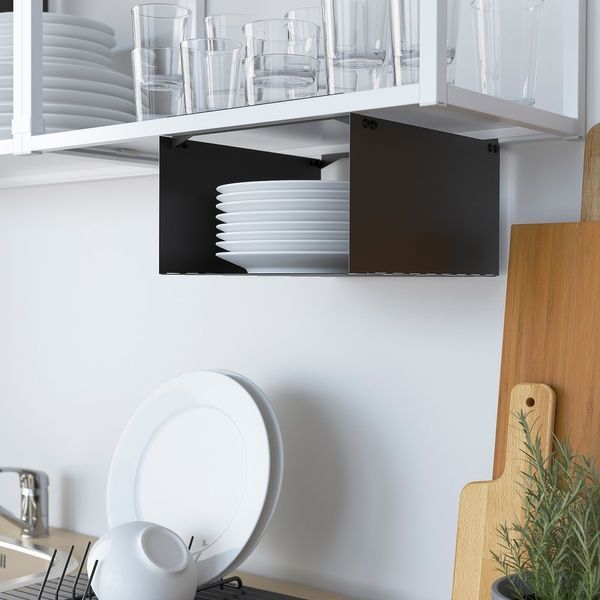 IKEA Вставка для подвесной полки, антрацит ENHET, 704.657.55 70465755 фото