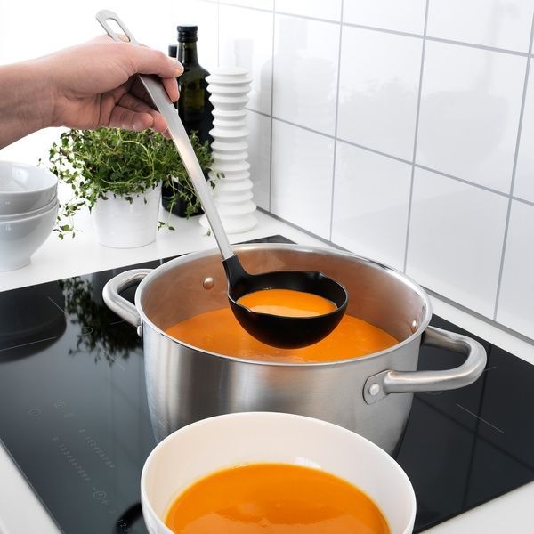 IKEA Кухонная посуда, 3 шт, черный/нержавеющая сталь DIREKT, 501.375.81 50137581 фото