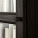 IKEA Стелаж комбінований зі скляними дверцятами, імітація темно-коричневого кольору. дуб BILLY / OXBERG, 094.835.41 09483541 фото 4