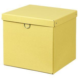 IKEA Контейнер з кришкою, жовтий NIMM, 705.959.45 70595945 фото