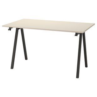 IKEA Письмовий стіл, беж/антрацит TROTTEN, 894.295.50 89429550 фото