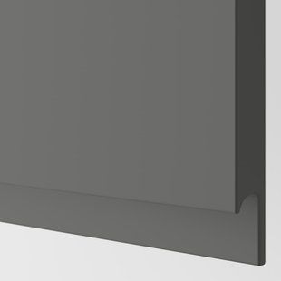 IKEA Sza st island pie/micro 2dr/half, білий/Voxtorp темно-сірий METOD, 094.646.70 09464670 фото