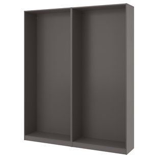 IKEA 2 каркаса гардероба, темно-серый PAX, 194.321.79 19432179 фото