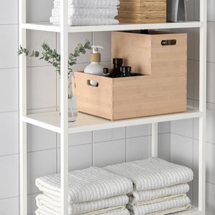 IKEA UPPDATERA (ИКЕА ОБНОВЛЕНИЕ), Контейнер, светлый бамбук, 24x32x15 см, 805.207.18 80520718 фото