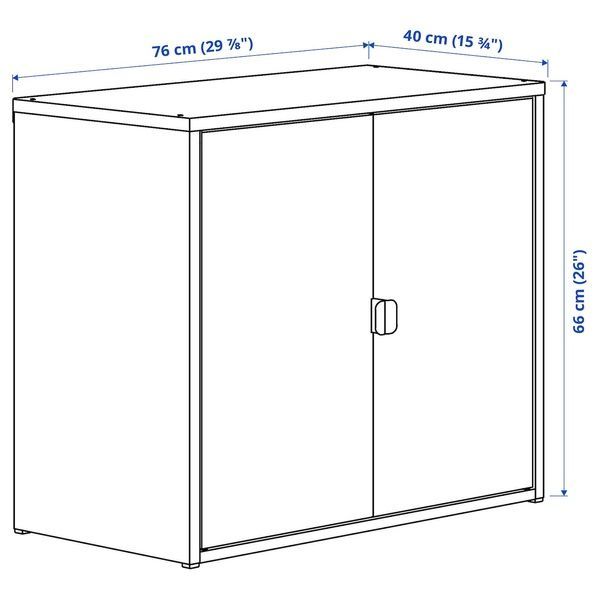 IKEA Шкаф/2 двери, серо-зеленый BROR, 505.473.90 50547390 фото
